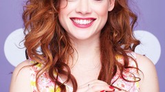 Woman blue eyes redheads jane levy