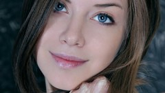 Woman blue eyes Russians