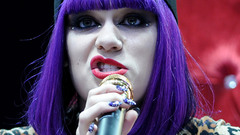 Woman blue hair jessie j singers