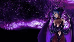 Woman blue hair video games Darkstalkers Morrigan Aensland