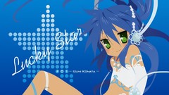 Woman blue lucky star