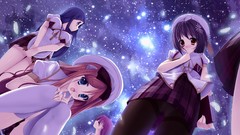 Woman blush anime girls pantyhose underwear panties