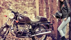 Woman BMW asians motorbikes