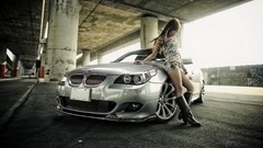 Woman BMW cars