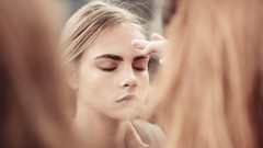 Woman body blondes models burberry cara delevingne teen behind 