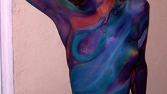 Woman body painting
