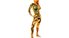 Woman body painting