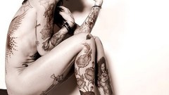 Woman body tattoos models
