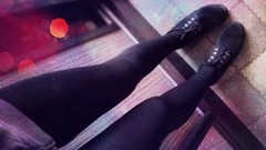 Woman bokeh legs pantyhose body parts