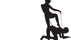 Woman bondage silhouettes