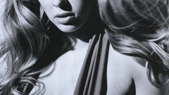 Woman boobs grayscale Keeley Hazell