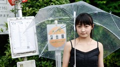 Woman Books Japanese asians bangs models digital Riho Sayashi