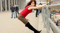 Woman boots redheads