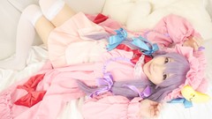 Woman bows asians touhou purple hair patchouli knowledge 