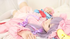 Woman bows asians touhou purple hair patchouli knowledge 