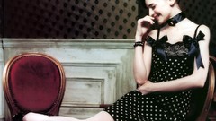 Woman bows fashion photography polka dots