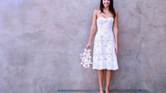 Woman bra nude panties