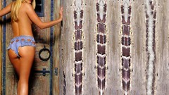 Woman bra panties boobs