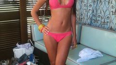 Woman bracelets brunettes bikini Melanie Iglesias