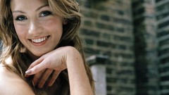 Woman Bricks delta goodrem smiling Australian