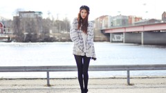 Woman Bridges sweden rivers pantyhose ebba zingmark redheads 