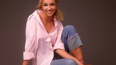 Woman Britney Spears blondes singers Simple Background