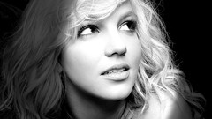 Woman Britney Spears faces singers Simple Background greyscale