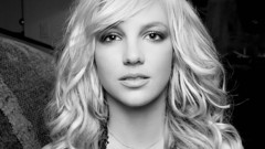 Woman Britney Spears monochrome