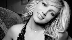 Woman Britney Spears monochrome