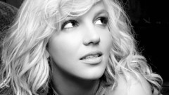 Woman Britney Spears monochrome