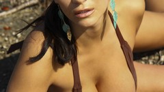 Woman brown brunettes denise milani