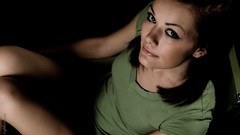 Woman brown eyes brunettes