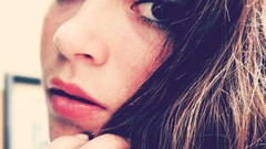 Woman brown eyes brunettes