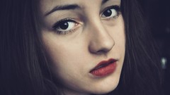 Woman brown eyes brunettes