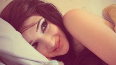 Woman brown eyes brunettes