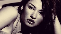 Woman brown eyes brunettes