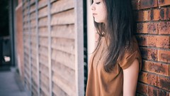 Woman brown eyes brunettes Aysel