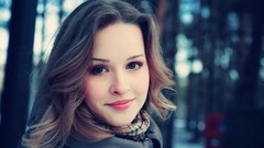 Woman brown eyes brunettes magazines models Toxic A