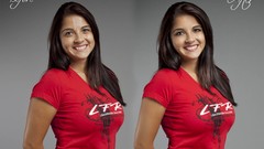 Woman brown eyes brunettes models Photo manipulation portraits