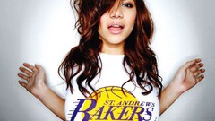 Woman brown eyes brunettes redheads boobs Lacey Banghard