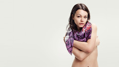 Woman brown eyes brunettes topless Cosma Shiva Hagen