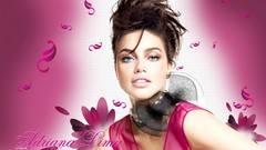Woman brunettes adriana lima lip gloss