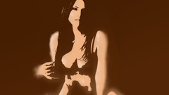 Woman brunettes artwork