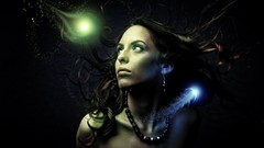 Woman brunettes artwork