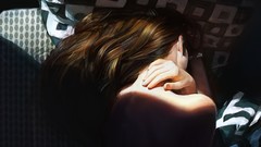 Woman brunettes artwork