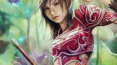 Woman brunettes artwork fantasy art