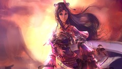 Woman brunettes artwork fantasy art