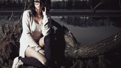 Woman brunettes Bjoern Jansen Jessica Bisceglia