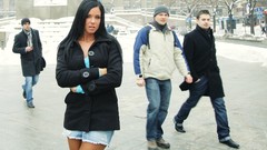 Woman brunettes black hair Ashley Bulgari