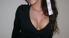 Woman brunettes boobs